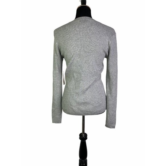 Halogen Womens Gray Long Sleeve Comfort Crew Neck Casual Pullover Sweater Size 1 - Picture 3 of 7